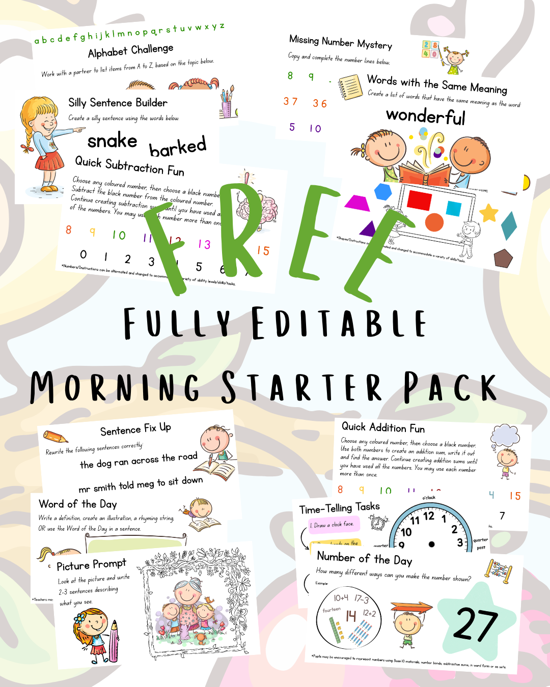 FREE Morning Starters