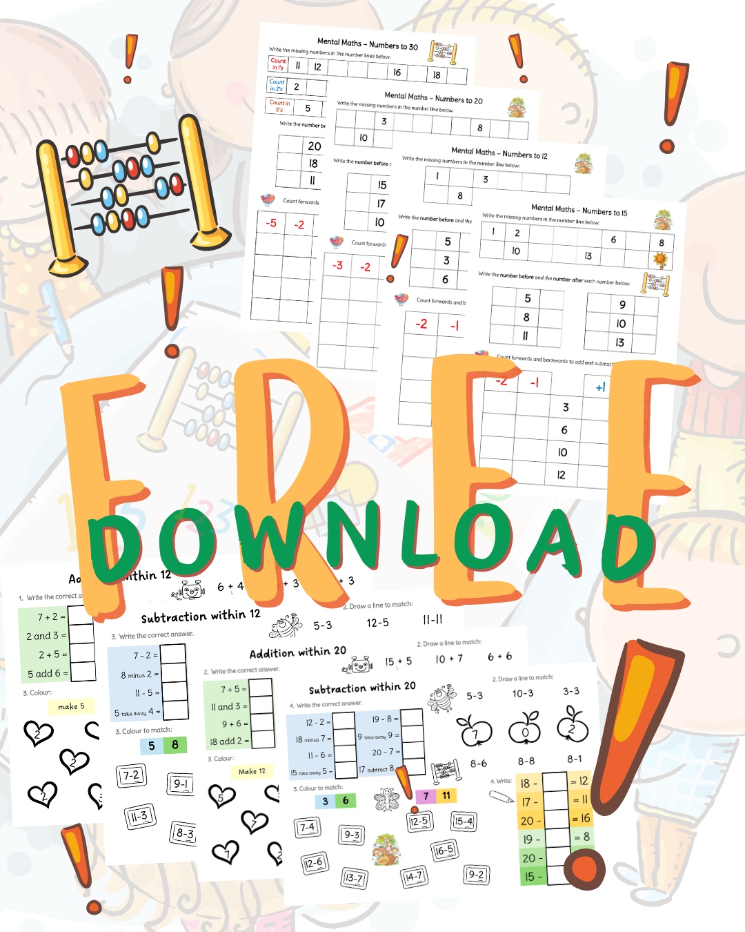 Free Numeracy Worksheets