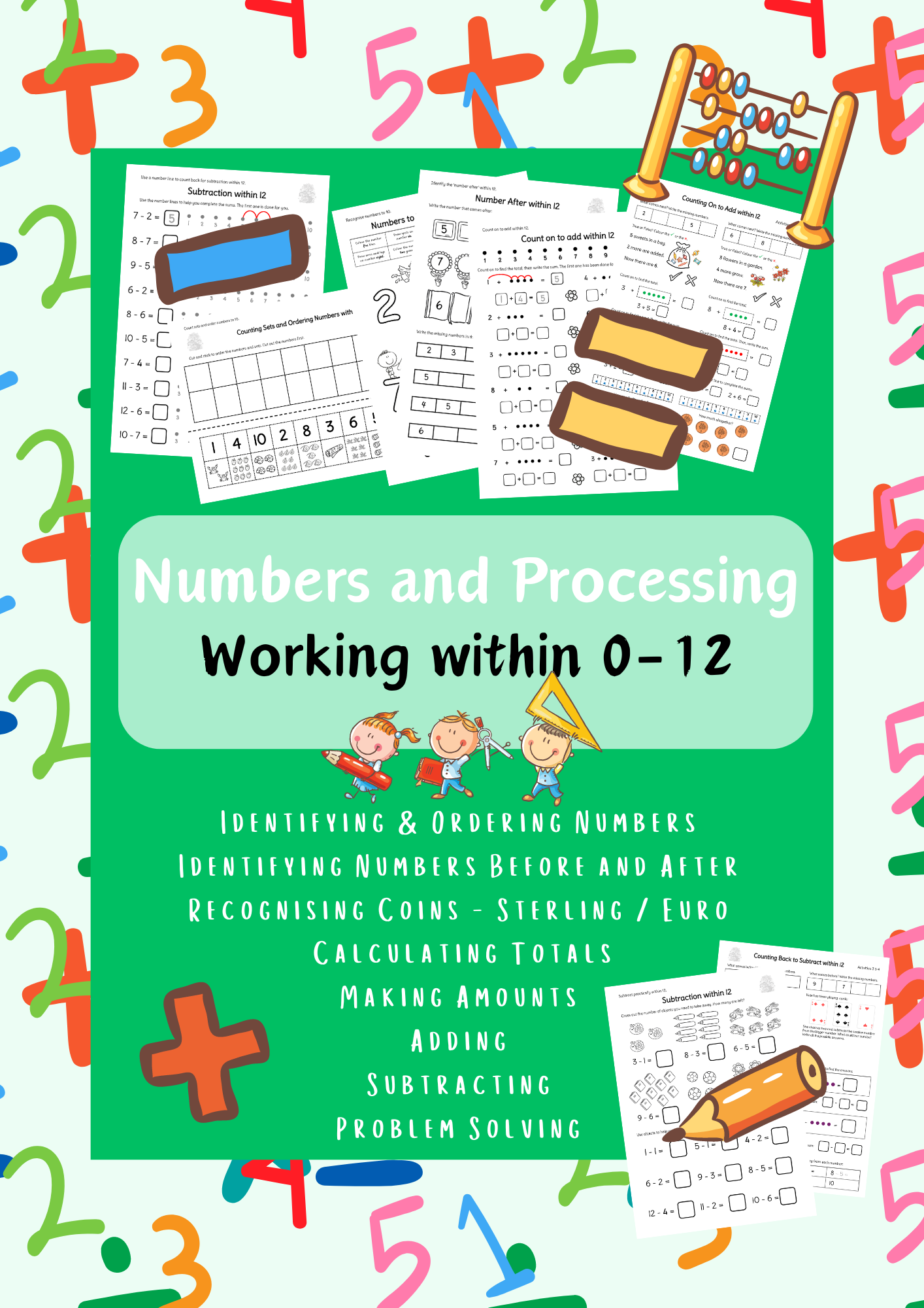 Primary 2 Numbers and Processing All in One Bundle