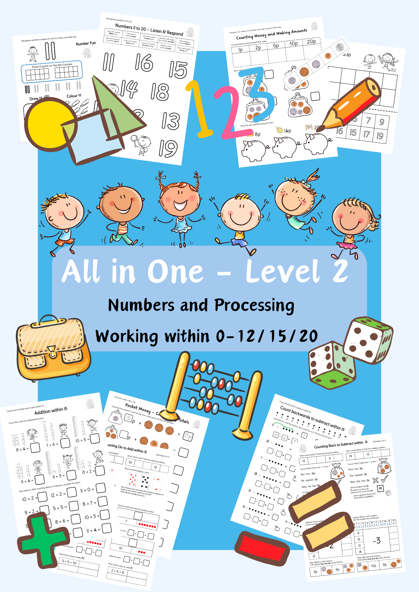 Primary 2 Numbers and Processing All in One Bundle