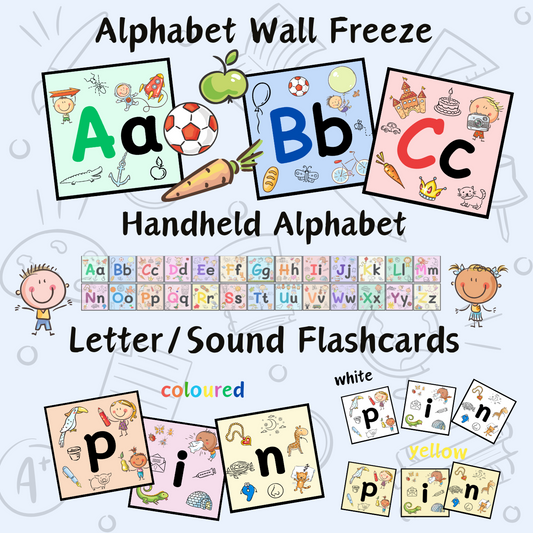 Alphabets and Letter/Sound Flashcards