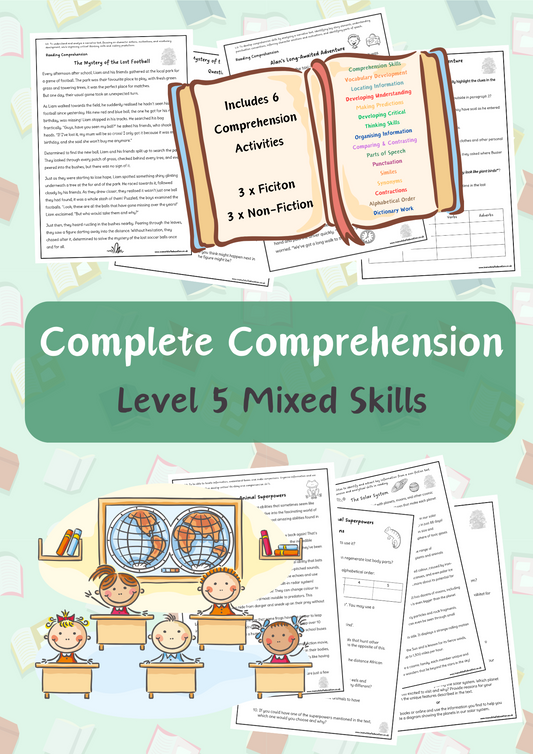 Level 5 Comprehension Activities