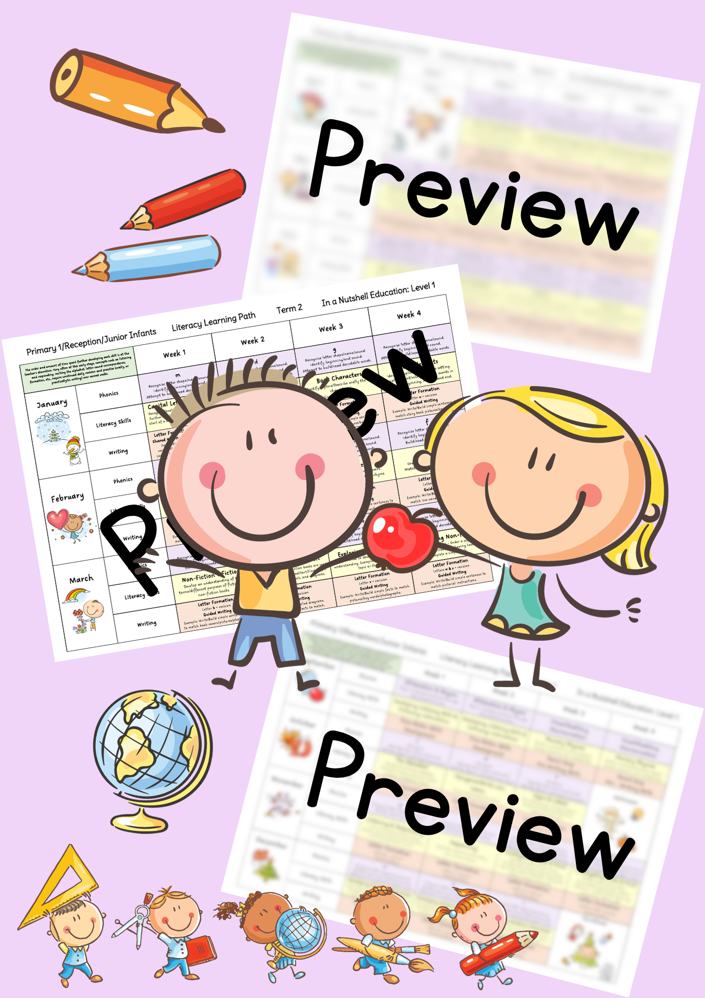 Levels 1 & 2 - Termly Planning Bundle