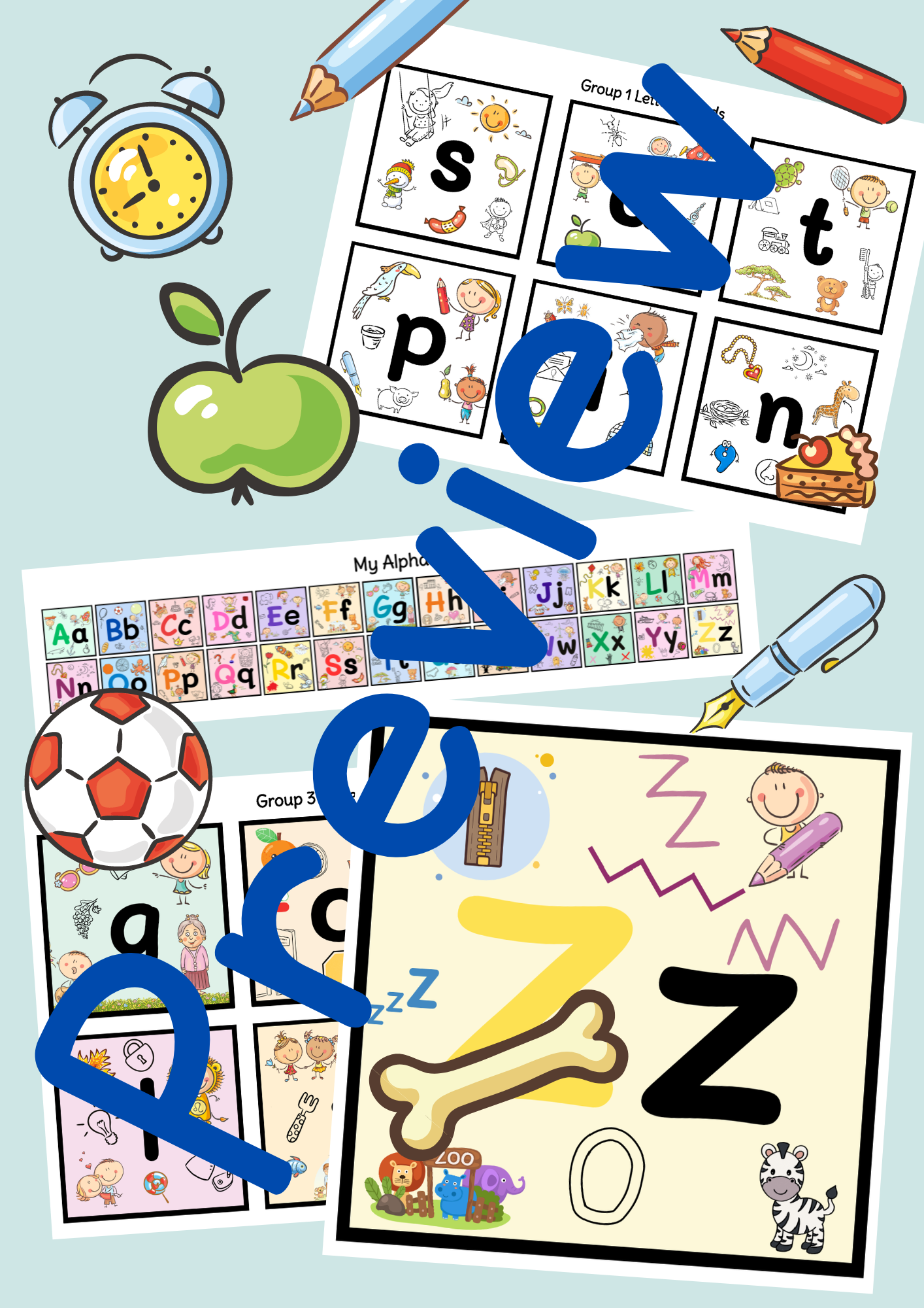 Alphabets and Letter/Sound Flashcards