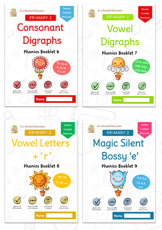 Primary 2 Phonics Pack - Booklets 6-9