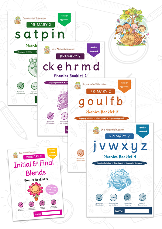 Primary 2 Phonics Pack - Booklets 1-5