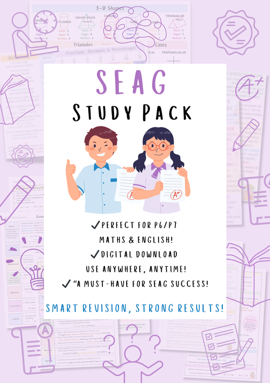 2025 SEAG Entrance Assessment Study Guides