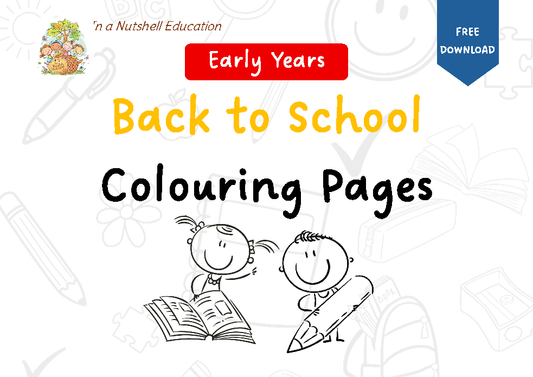 Back to School Colouring Sheets