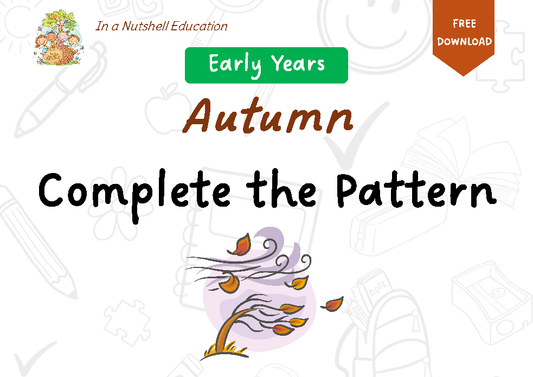 FREE Autumn Complete the Pattern