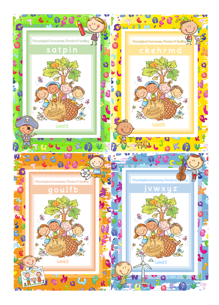 Level 2 - Individual Letter Sounds Packs 1-4 + Consonant Blends